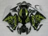 Motorcycle Fairings Kit - 2004-2005 Honda CBR 1000RR Yellow Fire Flame Fairings | NH10405-20 - Image 1 of 0