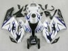 Motorcycle Fairings Kit - 2004-2005 Honda CBR 1000RR White/Blue Flame Fairings | NH10405-24 - Image 1 of 0
