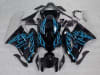 Motorcycle Fairings Kit - 2004-2005 Honda CBR 1000RR Blue Flame/Silver Fairings | NH10405-34 - Image 1 of 0