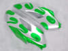 Motorcycle Fairings Kit - 2004-2005 Honda CBR 1000RR Silver Tribal/Green Fairings | NH10405-40 - Image 3 of 0