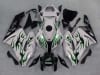 Motorcycle Fairings Kit - 2004-2005 Honda CBR 1000RR Green Fire/White Fairings | NH10405-44 - Image 1 of 0