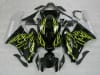 Motorcycle Fairings Kit - 2004-2005 Honda CBR 1000RR Yellow Fire Flame Fairings | NH10405-82 - Image 1 of 0