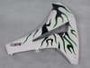 Motorcycle Fairings Kit - 2008-2011 Honda CBR 1000RR White/Green Flame Fairings | NH10811-11 - Image 5 of 0