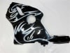 Motorcycle Fairings Kit - 2000-2001 Kawasaki ZX12R Black/Silver Flame Fairings | NK10001-14 - Image 2 of 0