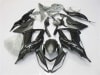 Motorcycle Fairings Kit - 2013-2018 Kawasaki ZX6R silver/Black Fairings | NK61317-6 - Image 1 of 0