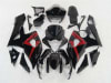 Motorcycle Fairings Kit - 2005-2006 Suzuki GSXR 1000 Black Fairings Red Accents | NS10506-4 - Image 1 of 0