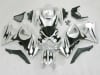 Motorcycle Fairings Kit - 2007-2008 Suzuki GSXR 1000 Black Tribal On Silver Fairings | NS10708-18 - Image 1 of 0