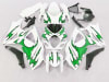 Motorcycle Fairings Kit - 2007-2008 Suzuki GSXR 1000 Green Tribal on White Fairings | NS10708-24 - Image 1 of 0