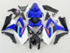 Motorcycle Fairings Kit - White/Blue OEM Style 2007-2008 Suzuki GSXR 1000 Motorcycle Fairings | NS10708-33 - Image 1 of 0