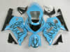Motorcycle Fairings Kit - 2000-2003 Suzuki GSXR 600 750 Sky Blue Flame Fairings | NS60003-15 - Image 1 of 0