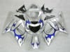 Motorcycle Fairings Kit - 2000-2003 Suzuki GSXR 600 750 Silver/Blue Tribal Fairings | NS60003-26 - Image 1 of 0