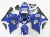 Motorcycle Fairings Kit - 2004-2005 Suzuki GSXR 600 750 Black Fire on Blue Fairings | NS60405-36 - Image 1 of 0