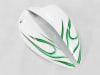 Motorcycle Fairings Kit - 2008-2020 Suzuki GSX1300R Hayabusa White/Green Flames Fairings | NSH0817-18 - Image 5 of 0