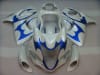 Motorcycle Fairings Kit - 2008-2020 Suzuki GSX1300R Hayabusa White/Blue OEM Style Fairings | NSH0817-8 - Image 1 of 0