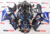 Motorcycle Fairings Kit - 2007-2008 Suzuki GSXR 1000 Black with Blue Fire Fairings | SZK12 - Image 1 of 0