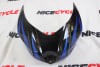 Motorcycle Fairings Kit - 2007-2008 Suzuki GSXR 1000 Black with Blue Fire Fairings | SZK12 - Image 4 of 0