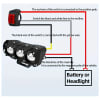 Dual-Color LED Headlight Fog Lamps for Motorcycles – Mini Lens Driving Spotlight - Image 1 of 0
