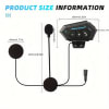 Wireless Motorcycle Helmet Earphone Headset – IP67 Waterproof, Hands-Free Call Kit, Stereo Music Player - Image 5 of 0