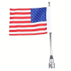 Motorcycle Flagpole for Harley – Vertical USA Flag Luggage Rack Mount for Touring, Road Glide, Sportster XL883 & 1200 - Image 2 of 0