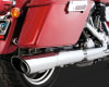 Harley Dyna Twin Slash 2-Into-1 Slip-On Chrome Exhaust - Image 2 of 0