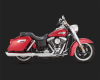 Harley Dyna Twin Slash 2-Into-1 Slip-On Chrome Exhaust - Image 3 of 0