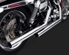Harley Dyna Straightshots HS Slip-Ons Chrome Exhaust - Image 4 of 0