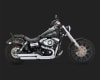 Harley Dyna Twin Slash 3" Slip-Ons Chrome Exhaust - Image 3 of 0