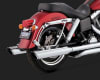 Harley Dyna Switchback Twin Slash Duals Chrome Exhaust - Image 2 of 0