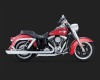 Harley Dyna Switchback Twin Slash Duals Chrome Exhaust - Image 3 of 0