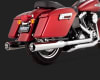 Harley Dyna Switchback Monster Duals Chrome Exhaust - Image 4 of 0