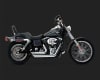 Harley Dyna Shortshots Staggered Chrome Exhaust - Image 3 of 0