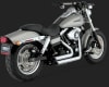Harley Dyna Shortshots Staggered Chrome Exhaust - Image 1 of 0