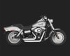 Harley Dyna Shortshots Staggered Chrome Exhaust - Image 3 of 0