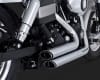 Harley Dyna Shortshots Staggered Chrome Exhaust - Image 4 of 0