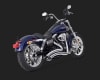 Harley Dyna Big Radius 2-Into-2 Chrome Exhaust - Image 1 of 0