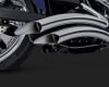 Harley Dyna Big Radius 2-Into-2 Chrome Exhaust - Image 4 of 0