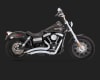 Harley Dyna Big Radius 2-Into-2 Chrome Exhaust - Image 3 of 0