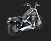 Harley Dyna Big Radius 2-Into-1 Chrome Exhaust - Image 1 of 0