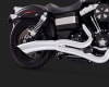 Harley Dyna Big Radius 2-Into-1 Chrome Exhaust - Image 2 of 0