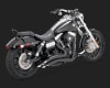 Harley Dyna Big Radius 2-Into-2 Black Exhaust - Image 1 of 0