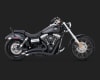 Harley Dyna Big Radius 2-Into-2 Black Exhaust - Image 3 of 0