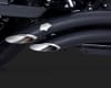 Harley Dyna Big Radius 2-Into-2 Black Exhaust - Image 4 of 0