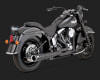 Harley Softail Black Pro Pipe Exhaust - Image 1 of 0