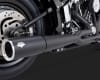 Harley Softail Black Pro Pipe Exhaust - Image 2 of 0