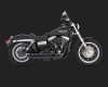 Harley Dyna Big Shot Staggered Black Exhaust - Image 3 of 0