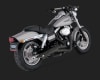 Harley Dyna Big Radius 2-Into-1 Black Exhaust - Image 1 of 0