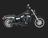 Harley Dyna Big Radius 2-Into-1 Black Exhaust - Image 2 of 0