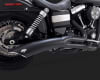 Harley Dyna Big Radius 2-Into-1 Black Exhaust - Image 4 of 0