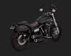 Harley Dyna Hi-Output Grenades 2-Into-2 Black/Pearl Nickle Exhaust - Image 1 of 0