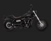 Harley Dyna Hi-Output Grenades 2-Into-2 Black/Pearl Nickle Exhaust - Image 3 of 0